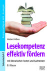 Buchcover Lesekompetenz effektiv fördern - 8. Klasse