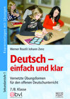 Buchcover Deutsch – einfach und klar 7./8. Klasse