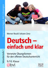 Buchcover Deutsch – einfach und klar 9./10. Klasse