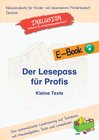 Buchcover Der Lesepass für Profis: Kleine Texte