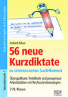 Buchcover 56 neue Kurzdiktate 7./8. Klasse