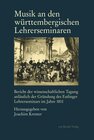 Buchcover Musik an den württembergischen Lehrerseminaren