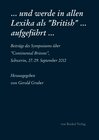 Buchcover und werde in allen Lexika als „British“ ... aufgeführt ...