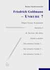 Buchcover Friedrich Goldmann – Unruhe 7