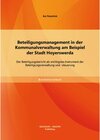 Buchcover Beteiligungsmanagement in der Kommunalverwaltung am Beispiel der Stadt Hoyerswerda: Der Beteiligungsbericht als wichtigs