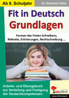 Buchcover Fit in Deutsch - Grundlagen