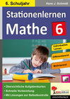 Buchcover Stationenlernen Mathe / Klasse 6