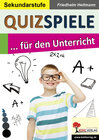 Buchcover Quizspiele für den Unterricht