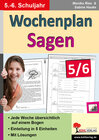 Buchcover Wochenplan Sagen / Klasse 5-6