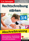 Buchcover Rechtschreibung stärken / Klasse 3-4