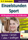 Buchcover Einzelstunden Sport / Sekundarstufe