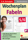 Buchcover Wochenplan Fabeln / Klasse 5-6