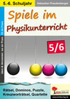 Buchcover Spiele im Physikunterricht / Klasse 5-6