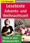 Buchcover Lesetexte ADVENTS- & WEIHNACHTSZEIT