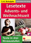 Buchcover Lesetexte ADVENTSZEIT und WEIHNACHTSZEIT