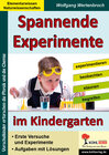 Buchcover Spannende Experimente im Kindergarten