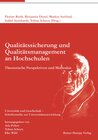Buchcover Qualitätssicherung und Qualitätsmanagement an Hochschulen