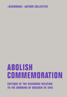 Buchcover Abolish Commemoration