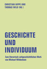 Buchcover Geschichte und Individuum