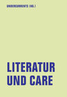 Buchcover Literatur und Care