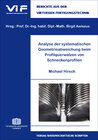 Buchcover Analyse der systematischen Geometrieabweichung beim Profilquerwalzen von Schneckenprofilen