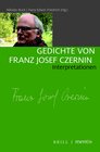 Buchcover Gedichte von Franz Josef Czernin