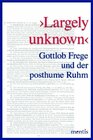 Buchcover ›Largely unknown‹