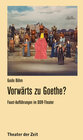 Buchcover Vorwärts zu Goethe?