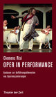 Buchcover Oper in performance