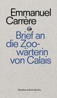 Buchcover Brief an eine Zoowärterin aus Calais