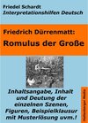 Buchcover Romulus der Große - Lektürehilfe und Interpretationshilfe. Interpretationen und Vorbereitungen für den Deutschunterricht