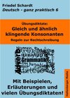 Buchcover Übungsdiktate: Gleich und ähnlich klingende Konsonanten. Regeln zur Rechtschreibung mit Beispielen und Wortlisten / Deut