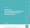 Buchcover Modell zur Entscheidungsunterstützung bei der Verdichtung von Wohnsiedlungen