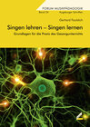 Buchcover Singen lehren – Singen lernen