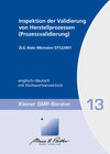 Buchcover Inspektion der Validierung von Herstellprozessen (Prozessvalidierung)