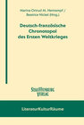 Buchcover Deutsch-fanzösische Chronotopoi des Ersten Weltkrieges