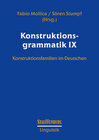 Buchcover Konstruktionsgrammatik IX
