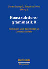 Buchcover Konstruktionsgrammatik X