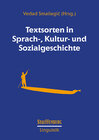 Buchcover Textsorten in Sprach-, Kultur- und Sozialgeschichte