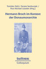 Buchcover Hermann Broch im Kontext der Donaumonarchie