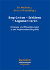 Buchcover Begründen – Erklären – Argumentieren