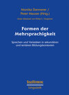 Buchcover Formen der Mehrsprachigkeit