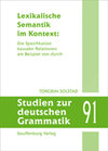 Buchcover Lexikalische Semantik im Kontext: