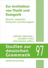 Buchcover Zur Architektur von Thetik und Grammatik