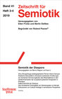 Buchcover Zeitschrift für Semiotik / Semiotik der Diaspora