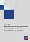 Buchcover Metakognitives Wissen Mathematik