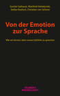 Buchcover Von der Emotion zur Sprache