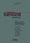 Buchcover Zeitschrift für Genozidforschung. 17. Jg. 2019 Heft 1/2