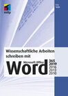 Buchcover Wissenschaftliche Arbeiten schreiben mit Microsoft Office Word 365, 2019, 2016, 2013, 2010