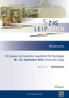 Buchcover 50. Kongress der Deutschen Gesellschaft für Psychologie